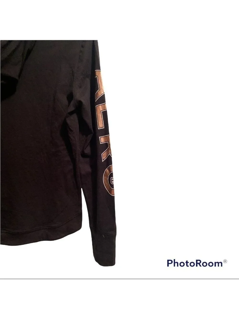 Aeropostale Black & Metallic Hoodie Shirt Girl’s Medium Long Sleeve NWT!!